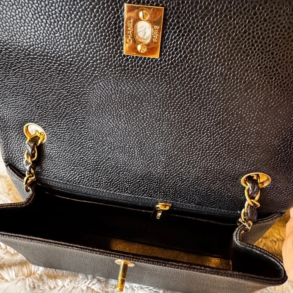 Chanel Rare Flap Box Caviar Bag - Picture 11 of 16